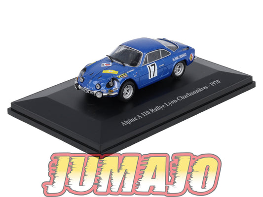 ALP52 Voiture 1/43 Eligor RENAULT Alpine A 110 Lyon Charbonnières 1970 #17