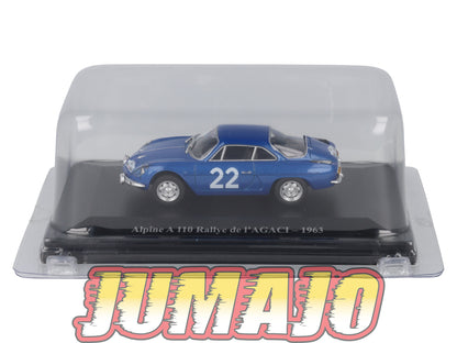 ALP55 Voiture 1/43 Eligor RENAULT Alpine A 110 Rallye de l'AGACI 1963 #22