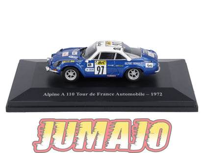 ALP61 Voiture 1/43 Eligor RENAULT Alpine A 110 Tour de France Automobile #97 1972