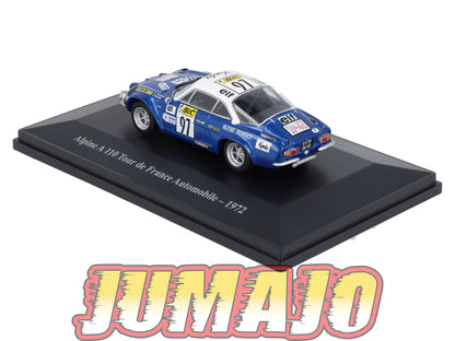 ALP61 Voiture 1/43 Eligor RENAULT Alpine A 110 Tour de France Automobile #97 1972