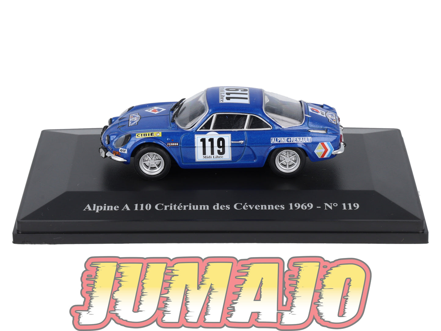 ALP71 Voiture 1/43 Eligor RENAULT Alpine A 110 Critérium des Céyennes 1969 #119