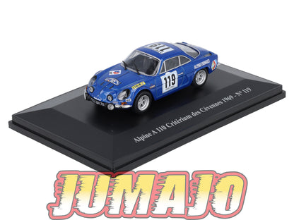 ALP71 Voiture 1/43 Eligor RENAULT Alpine A 110 Critérium des Céyennes 1969 #119