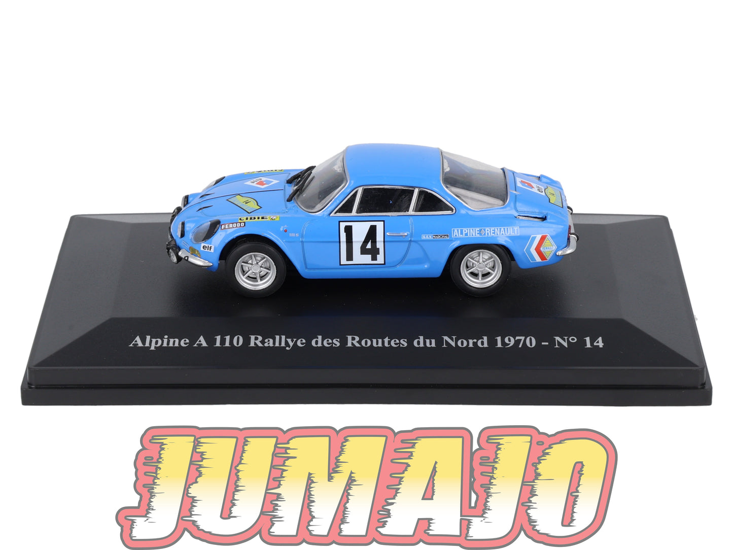 ALP72 Voiture 1/43 Eligor RENAULT Alpine A 110 Rallye des routes du Nord #14 1970