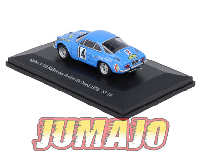 ALP72 Voiture 1/43 Eligor RENAULT Alpine A 110 Rallye des routes du Nord #14 1970