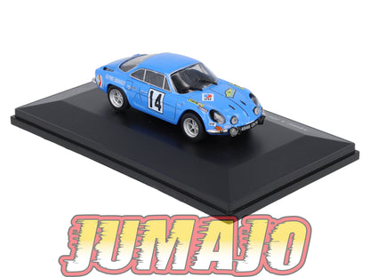 ALP72 Voiture 1/43 Eligor RENAULT Alpine A 110 Rallye des routes du Nord #14 1970
