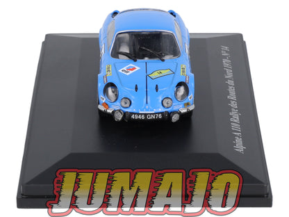ALP72 Voiture 1/43 Eligor RENAULT Alpine A 110 Rallye des routes du Nord #14 1970