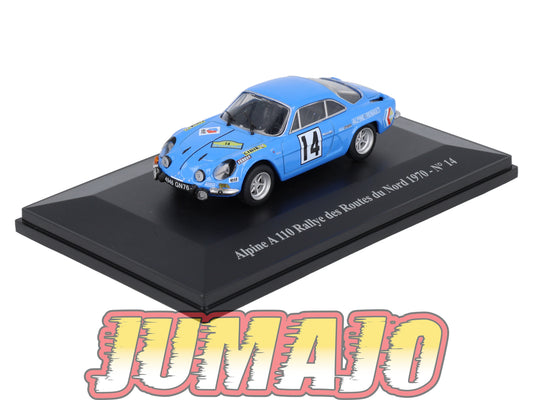 ALP72 Voiture 1/43 Eligor RENAULT Alpine A 110 Rallye des routes du Nord #14 1970