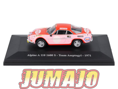 ALP7 Voiture 1/43 Eligor RENAULT Alpine A 110 1600 S Team Aseptogyl 1971