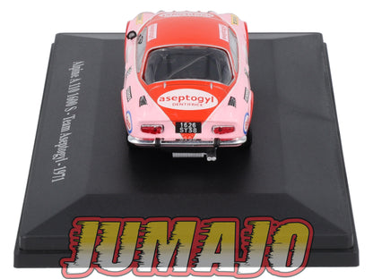 ALP7 Voiture 1/43 Eligor RENAULT Alpine A 110 1600 S Team Aseptogyl 1971
