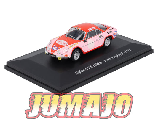 ALP7 Voiture 1/43 Eligor RENAULT Alpine A 110 1600 S Team Aseptogyl 1971