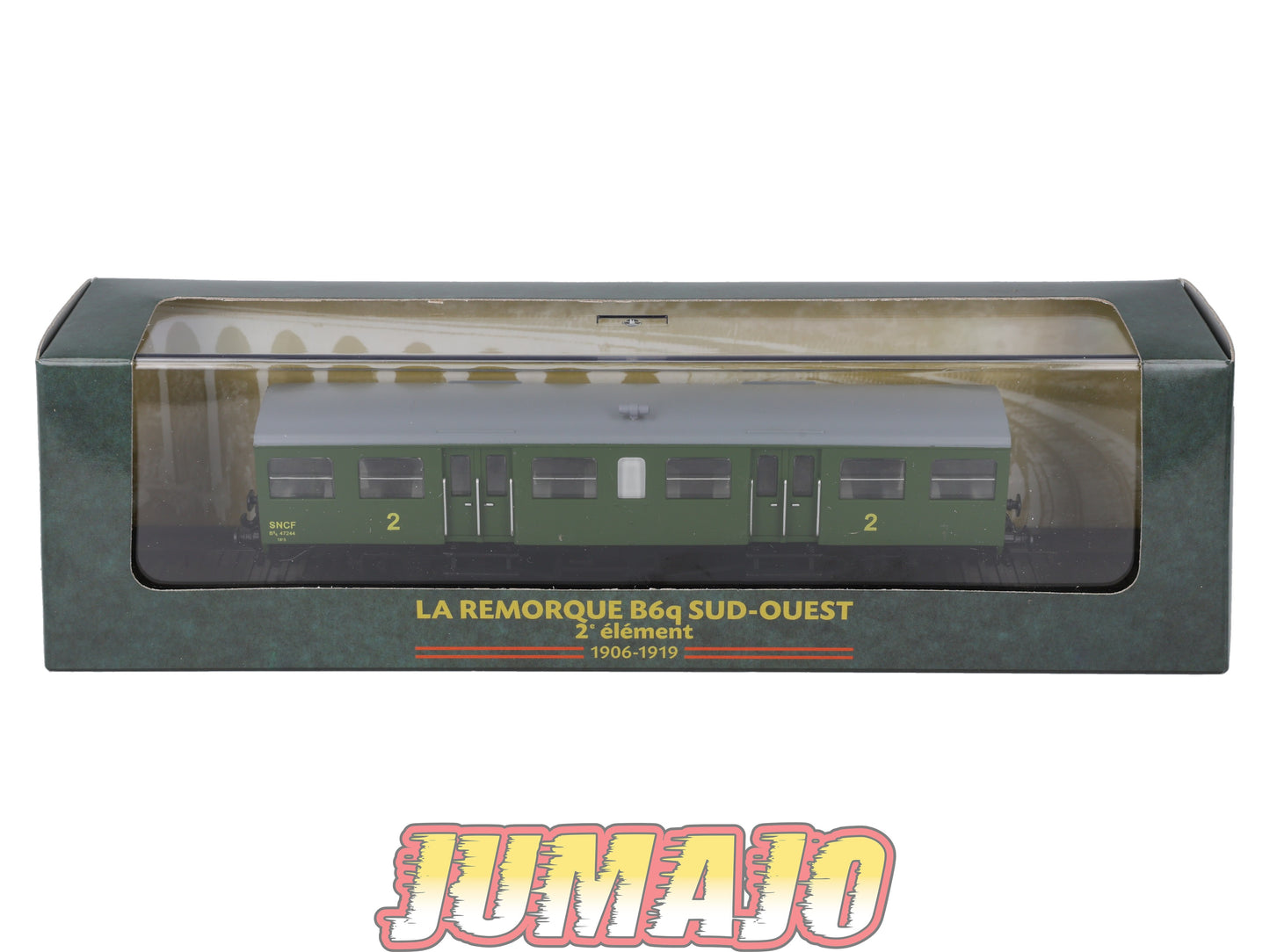 AM27 Automotrices train SNCF 1/87 HO : La remorque B6q Sud-Ouest 2e element