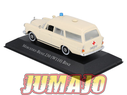 AMB3 1/43 IXO Atlas Ambulance Collection : MERCEDES-BENZ 230 W110 Binz