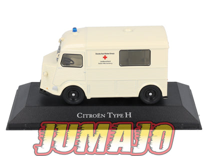 AMB8 1/43 IXO Atlas Ambulance Collection CITROEN Type H 1965 rotes kreuz croix rouge