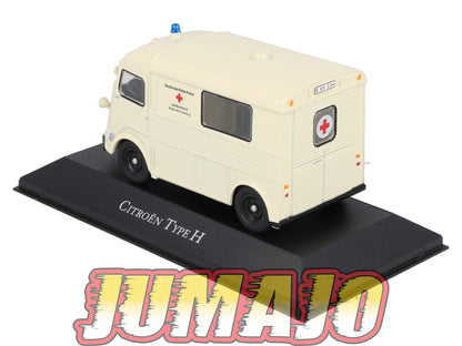 AMB8 1/43 IXO Atlas Ambulance Collection CITROEN Type H 1965 rotes kreuz croix rouge