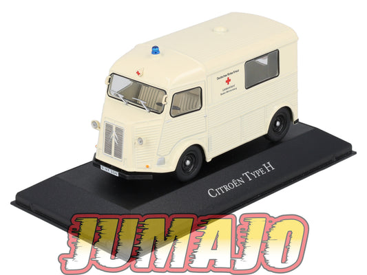 AMB8 1/43 IXO Atlas Ambulance Collection CITROEN Type H 1965 rotes kreuz croix rouge
