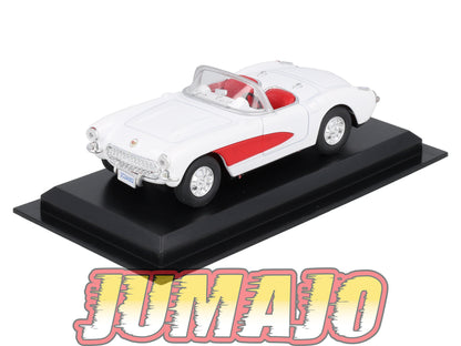 AME14 VOITURE 1/43 AMERCOM : Chevrolet Corvette C1 - 1957 Blister abimé