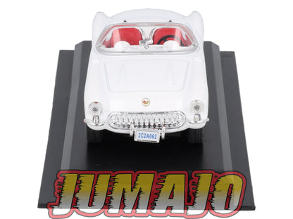 AME14 VOITURE 1/43 AMERCOM : Chevrolet Corvette C1 - 1957 Blister abimé