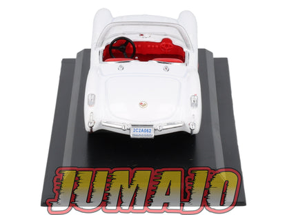 AME14 VOITURE 1/43 AMERCOM : Chevrolet Corvette C1 - 1957 Blister abimé