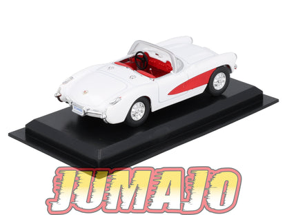 AME14 VOITURE 1/43 AMERCOM : Chevrolet Corvette C1 - 1957 Blister abimé
