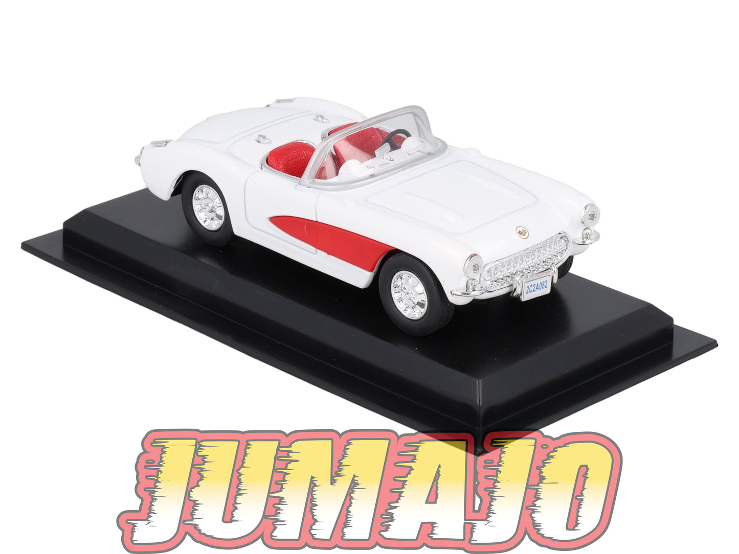 AME14 VOITURE 1/43 AMERCOM : Chevrolet Corvette C1 - 1957 Blister abimé