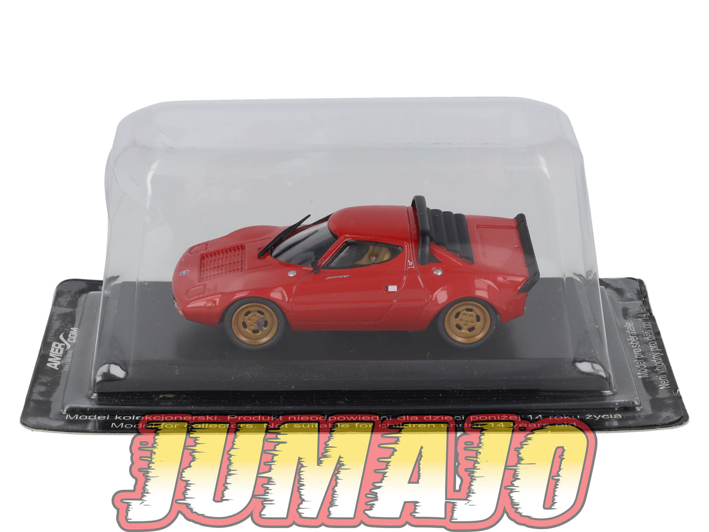 AME18 VOITURE 1/43 AMERCOM : Lancia Stratos HF - 1974 Blister abimé