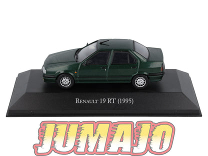 Lot de 2 Voitures 1/43 : Renault 11 + 19 / R11 + R19 / (AQV11+12)