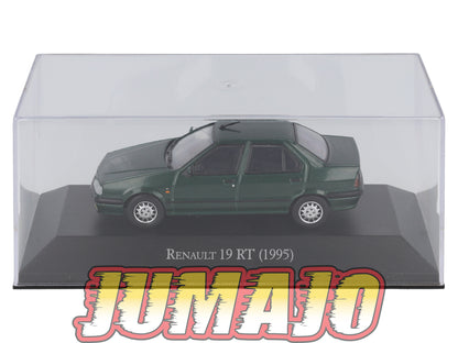 AQV12 Voiture 1/43 SALVAT Argentine 80/90 RENAULT 19 RT 1995 chamade Boîte vitrine