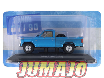 Lot 6 Voitures 1/43 SALVAT : Pick-up Chevrolet silverado c-10 Ford F-100 ranquel