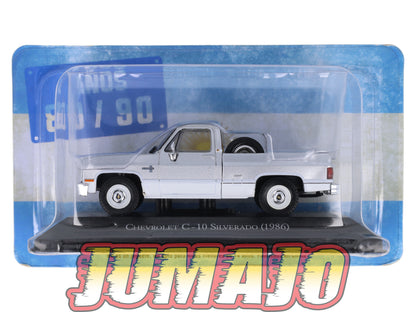 Lot 6 Voitures 1/43 SALVAT : Pick-up Chevrolet silverado c-10 Ford F-100 ranquel