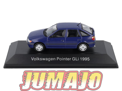 LOT 6 Voitures Volkswagen 1/43 SALVAT Autos Inolvidables : Carat CD Gacel 1.8 et GL Senda Pointer 1500