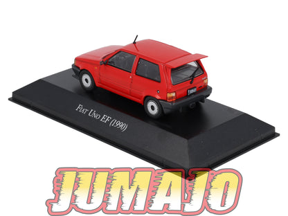 AQV20 Voiture 1/43 SALVAT Argentine 80/90 FIAT UNO EF 1990 Boîte vitrine