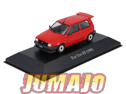 AQV20 Voiture 1/43 SALVAT Argentine 80/90 FIAT UNO EF 1990 Boîte vitrine