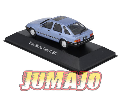 Lot de 2 Voitures FORD Sierra 1/43 SALVAT 80/90 : Ghia & XR4 1984