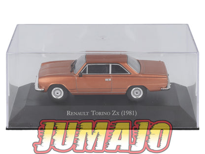 AQV3 Voiture 1/43 SALVAT Argentine 80/90 RENAULT Torino Zx 1981 Pininfarina Boîte vitrine