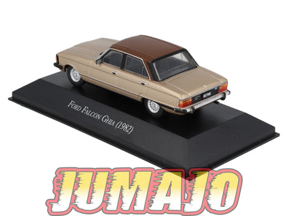 AQV5 Voiture 1/43 SALVAT Argentine 80/90 FORD Falcon Ghia 1982 Boîte vitrine