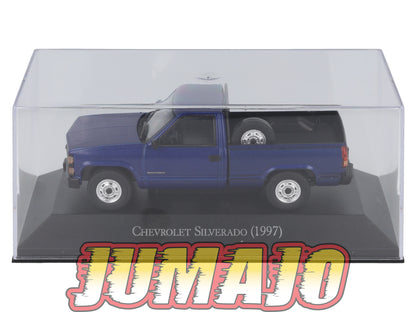 AQV7 Voiture 1/43 SALVAT Argentine 80/90 CHEVROLET Silverado 1997 pick-up Boîte vitrine