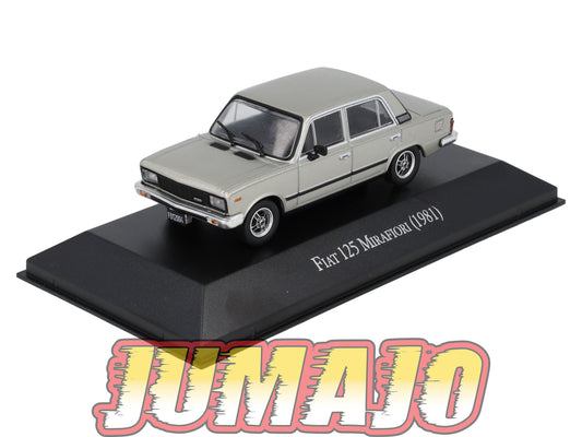 AQV9 Voiture 1/43 SALVAT Argentine 80/90 FIAT 125 Mirafiori 1981 Boîte vitrine