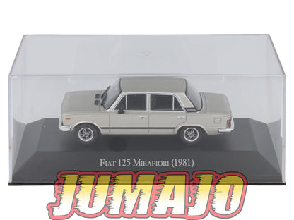 AQV9 Voiture 1/43 SALVAT Argentine 80/90 FIAT 125 Mirafiori 1981 Boîte vitrine