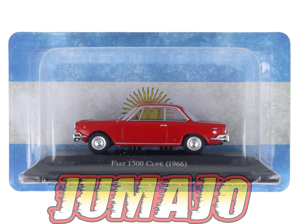 ARG101 Voiture 1/43 SALVAT Argentine FIAT 1500 CUPÉ 1966