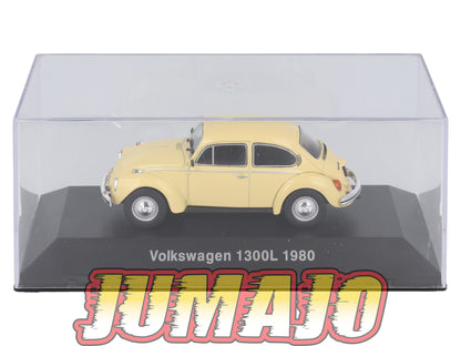 ARG28 Voiture 1/43 SALVAT Argentine VOLKSWAGEN 1300L BEETLE 1980 Boîte vitrine