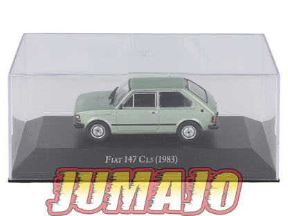 ARG29 Voiture 1/43 SALVAT Argentine FIAT 147 CL5 1983 Boîte vitrine