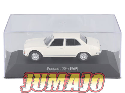 ARG2 Voiture 1/43 SALVAT Argentine PEUGEOT 504 1969 Boîte vitrine