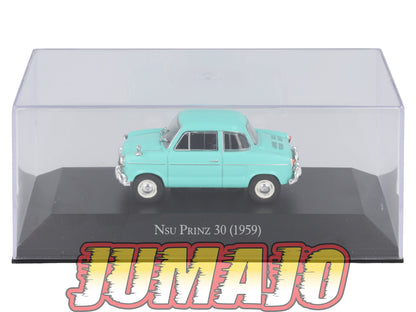 ARG33 Voiture 1/43 SALVAT Argentine NSU PRINZ 30 1959 Boîte vitrine
