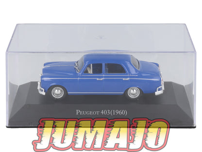 ARG35 Voiture 1/43 SALVAT Autos Inolvidables PEUGEOT 403 1960 Boîte vitrine