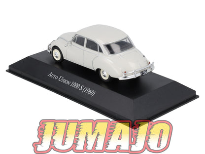 Lot 2 Voitures 1/43 SALVAT Auto Inolvidables : AUTO UNION 1000 S & Break 1960/62