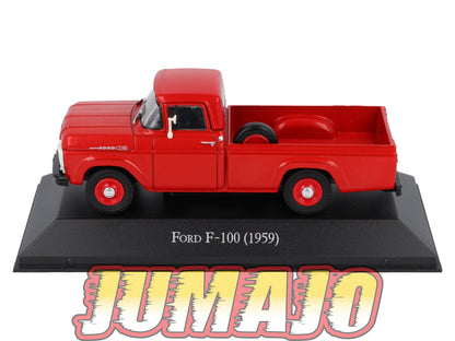 LOT 2 Voiture 1/43 SALVAT Autos Inolvidables : FORD F100 Pick-Up 1959 IKA Baqueano