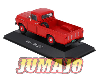 Lot 6 Voitures 1/43 SALVAT : Pick-up Chevrolet silverado c-10 Ford F-100 ranquel