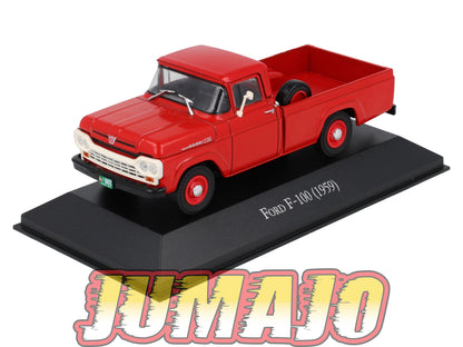ARG42 Voiture 1/43 SALVAT Autos Inolvidables FORD F-100 1959 pick-up Boîte vitrine