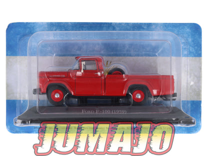 Lot 6 Voitures 1/43 SALVAT : Pick-up Chevrolet silverado c-10 Ford F-100 ranquel