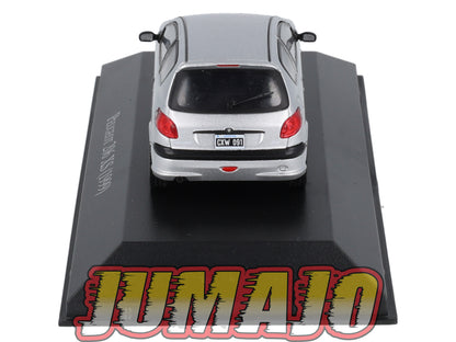 ARG60 Voiture 1/43 SALVAT Autos Inolvidables : PEUGEOT 206 XS 1999 3 Portes (Blister)